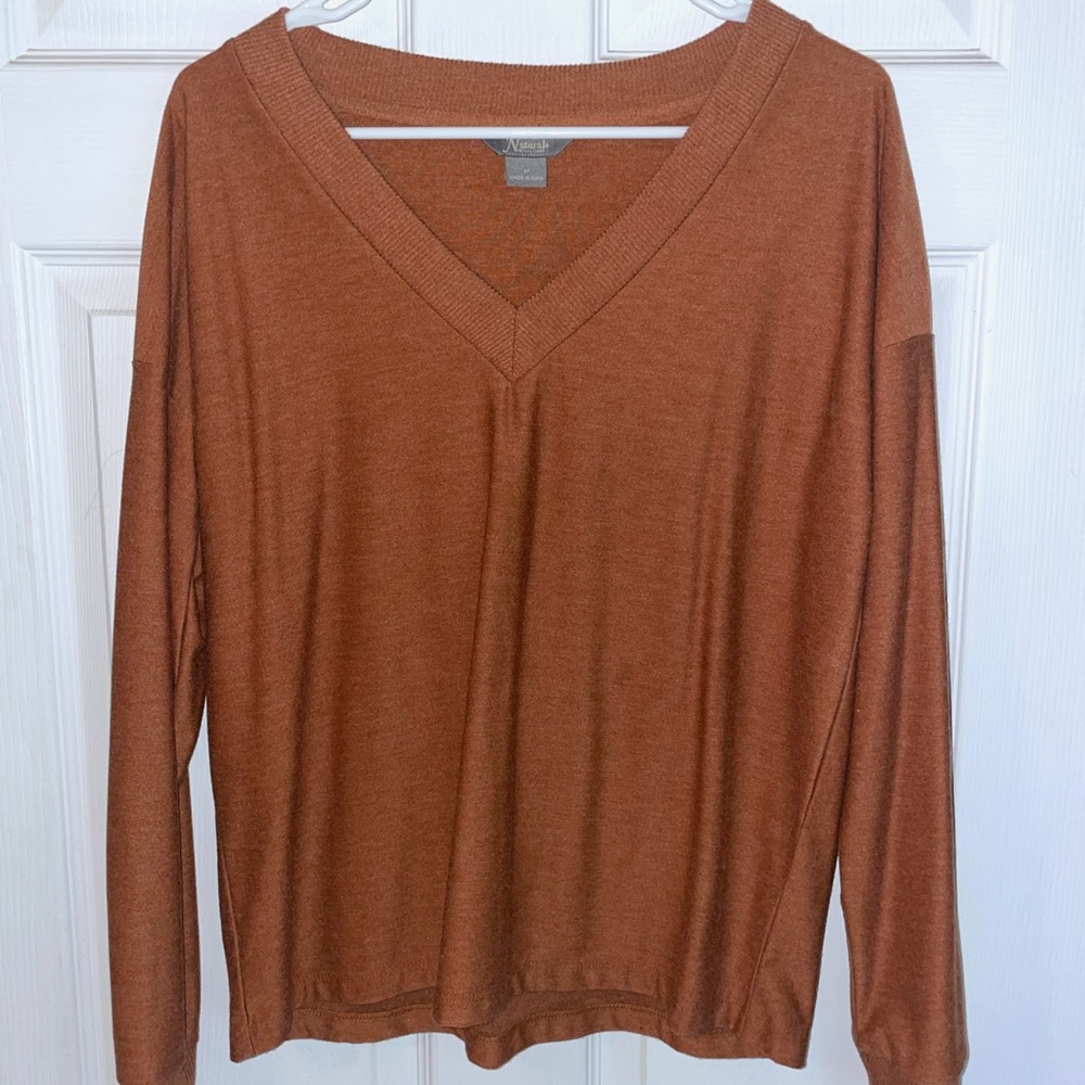 Burnt Orange Fall Sweater